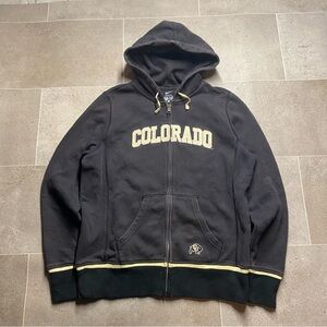 Nike Charcoal Gray Hoodie with Gold Zipper